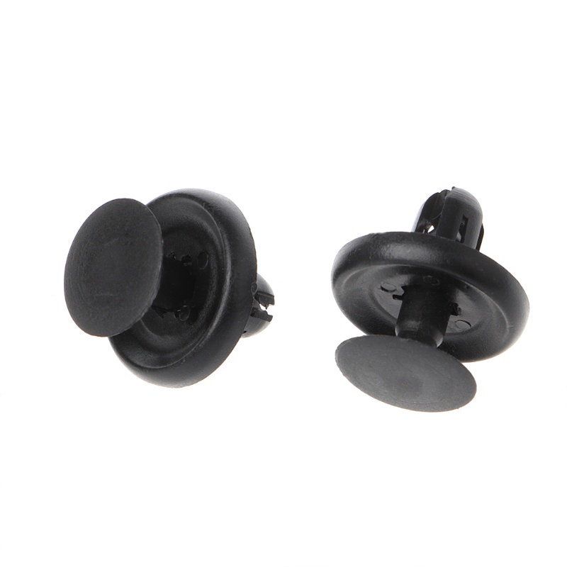 Cre 50pcs Klip Rivet Pengencang Fender Pintu Mobil Warna Hitam Untuk Toyota Camry Reiz Rav4