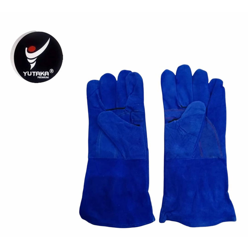 Sarung Tangan Las Sakura 14 Inch biru