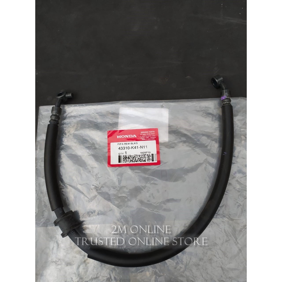 Mdr Hose RR Brk Pipa Rem Belakang New Supra X 125 FI Ori AHM 43310-K41-N11