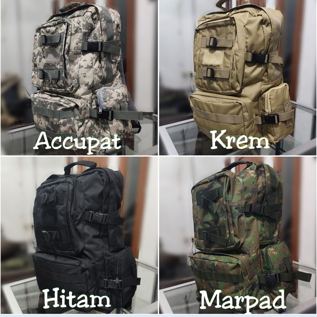 COD ! GROSIR TAS RANSEL ARMY 3P LORENG CAMO POLOS BACKPACK BAG 25L 30L UKURAN BESAR TACTICAL OUTDOOR