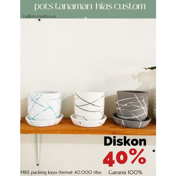 pot meja ruang tamu - pot hias ruangan - pot tanah liat