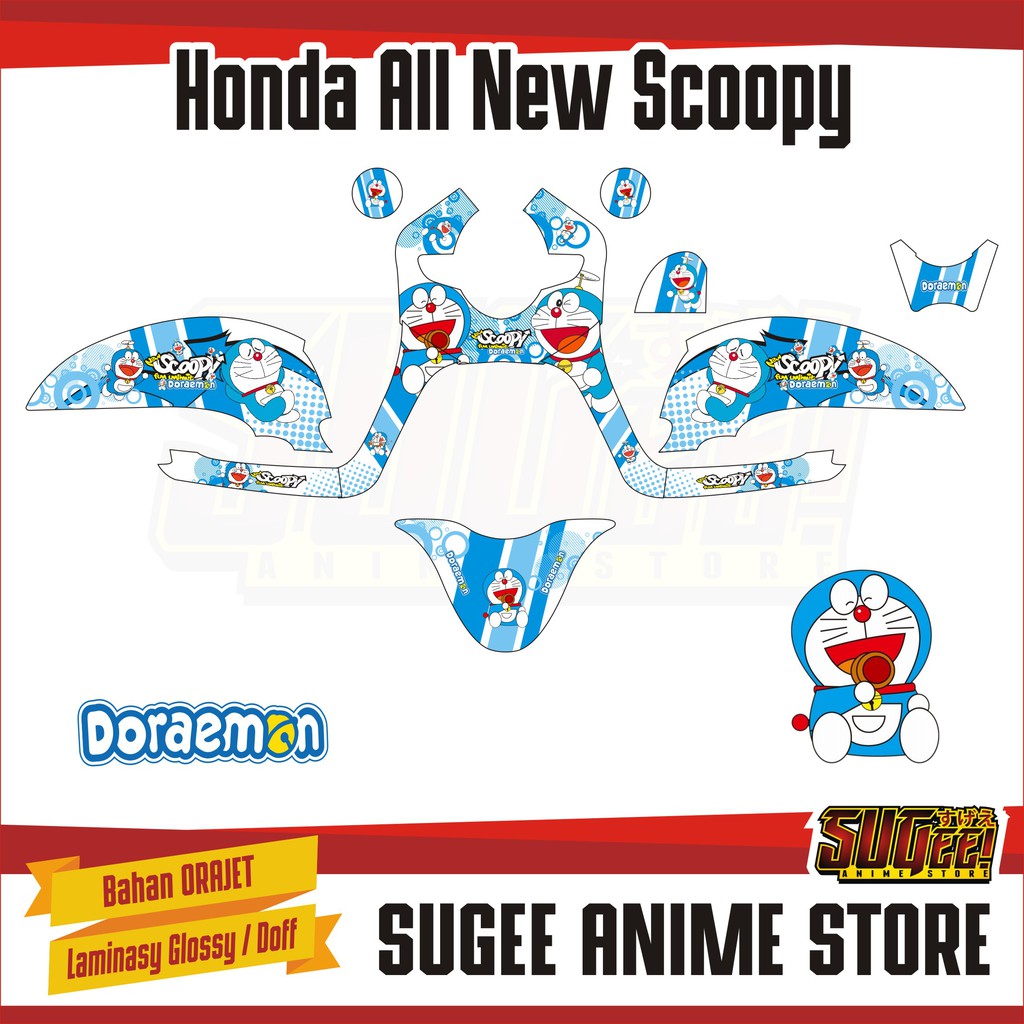 Sticker Anime Decal Motor Honda All New Scoopy Naruto Shopee Indonesia