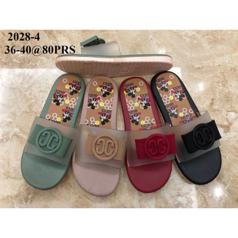 sandal balance 2028-4CG - sandal motif mickey slop transparant motif CG