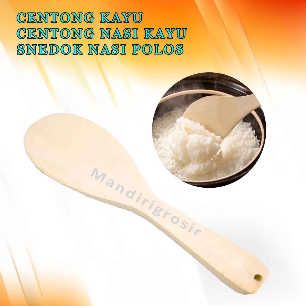 Centong Nasi Kayu * Centong Kayu * Sendok Nasi * Centong Polos