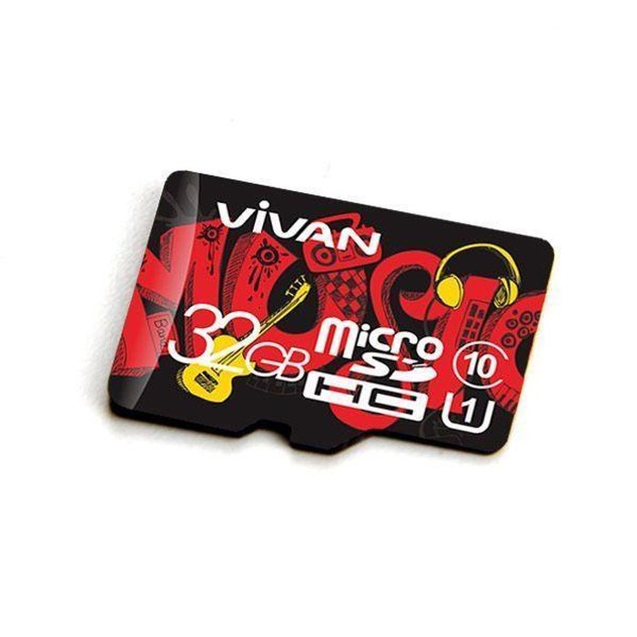 MEMORY / MMC VIVAN Card Class 10 TF Card Black + Red 16GB 32GB 64GB