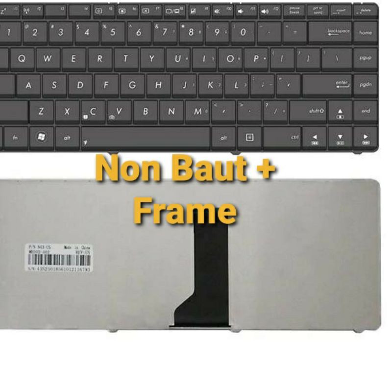 KEYBOARD ASUS N43 N43J N43JF N43JM N43JQ N43S N43SL N43SN A42 A42j K42 K42D K42J K42F X44 X44H X42