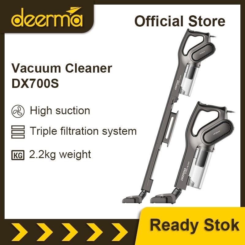 MKS - Deerma Dx700 Vacuum Cleaner Portable Vacum Mini Penyedot Debu Murah 2-in-1 Vertical Hand-held