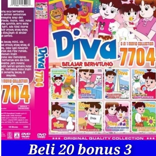 kaset film anak anak DIVA BELAJAR BERHITUNG 7704
