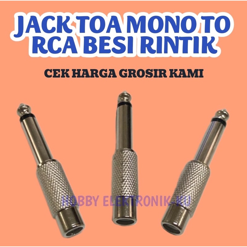 JACK TOA MONO TO RCA BESI