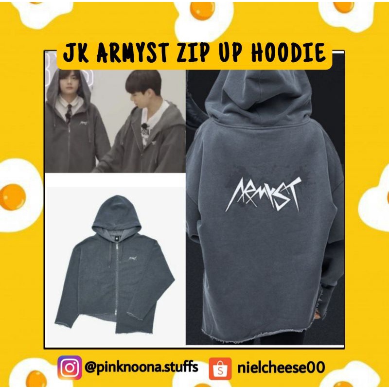 [PO] ARTIST MADE COLLECTION BY BTS JUNGKOOK - UNOFFICIAL JK ARMYST ZIP UP HOODIE