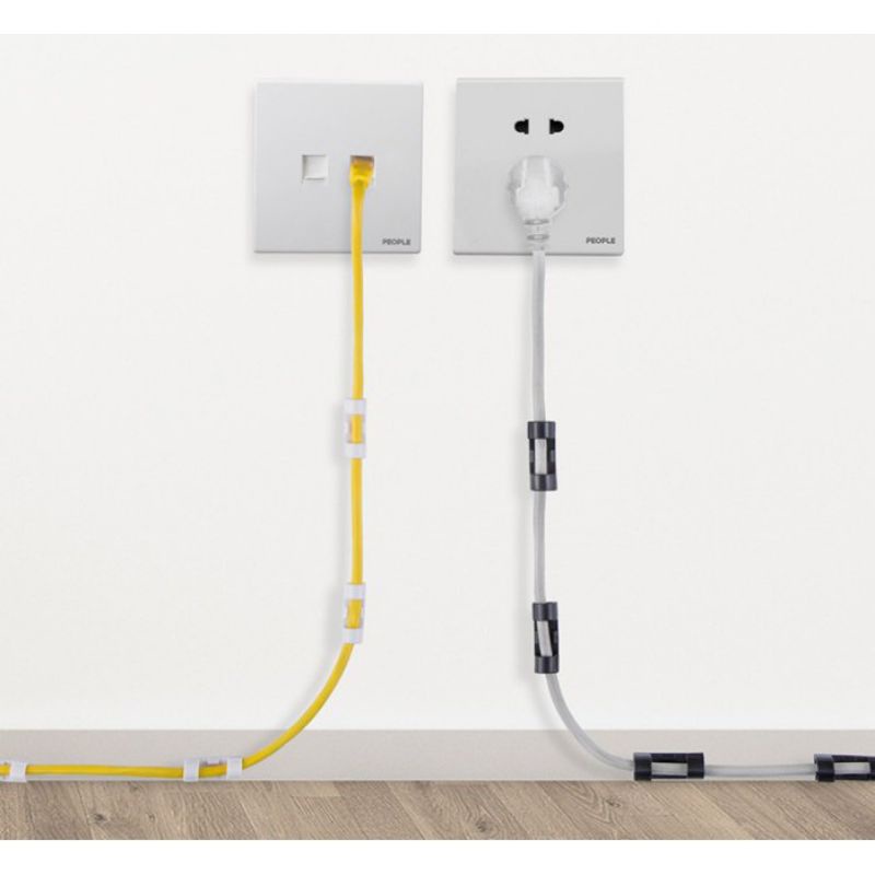 

Penjepit Kabel Klip + Lem 3M Isi 20pcs