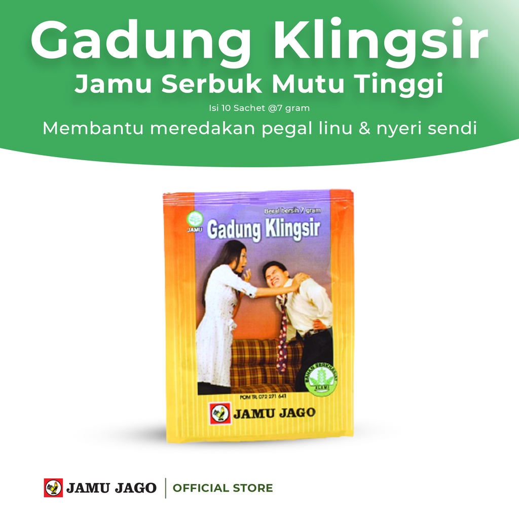 

Gadung Klingsir Jamu Serbuk Membantu Meredakan Pegal Linu dan Nyeri Sendi