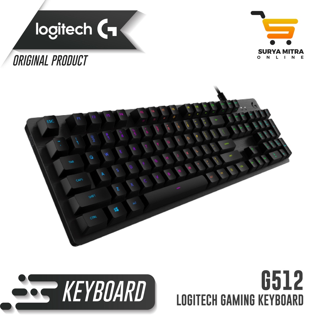 Logitech G512 / G 512 - RGB MECHANICAL GAMING KEYBOARD | G512 RGB