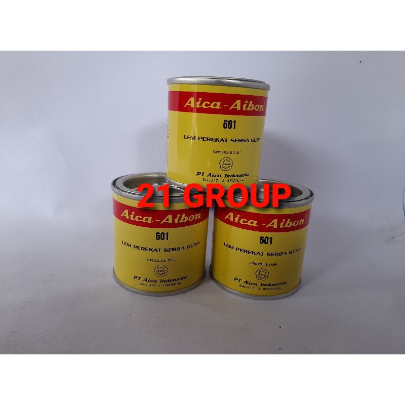 

LEM Aica aibon 601 .70 grm Lem perekat serba Guna kemasaan kaleng