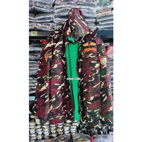 JAKET BB BANSER PREMIUM BEDGE full  TIMBUL hijau Ansor