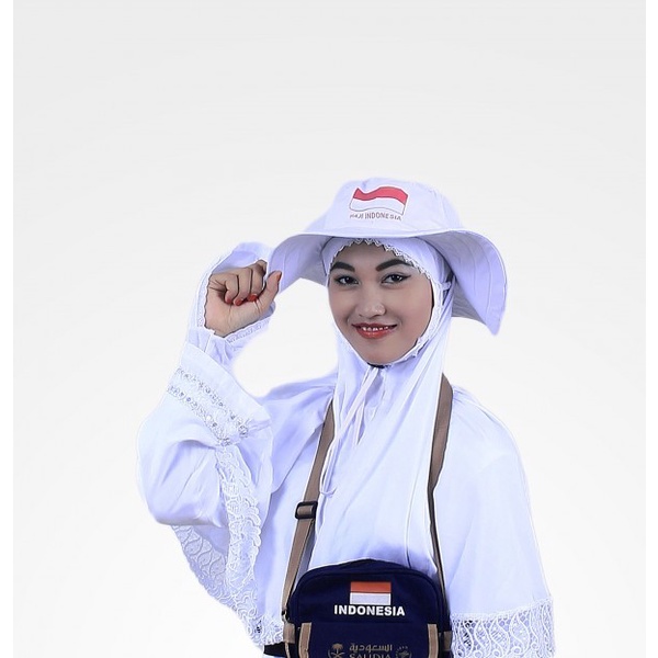 SINGLET PANJANG Kaos Dalam Wanita Dress Putih| Perlengkapan Haji Umroh