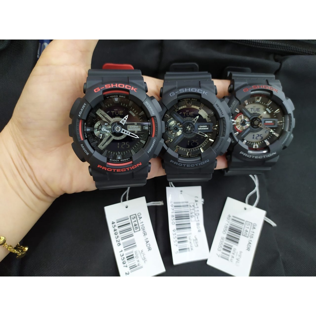 Jam Tangan Pria Casio G-Shock Type GA-110HR-1ADR/ GA-110-1ADR/ GA-110-1BDR  Original