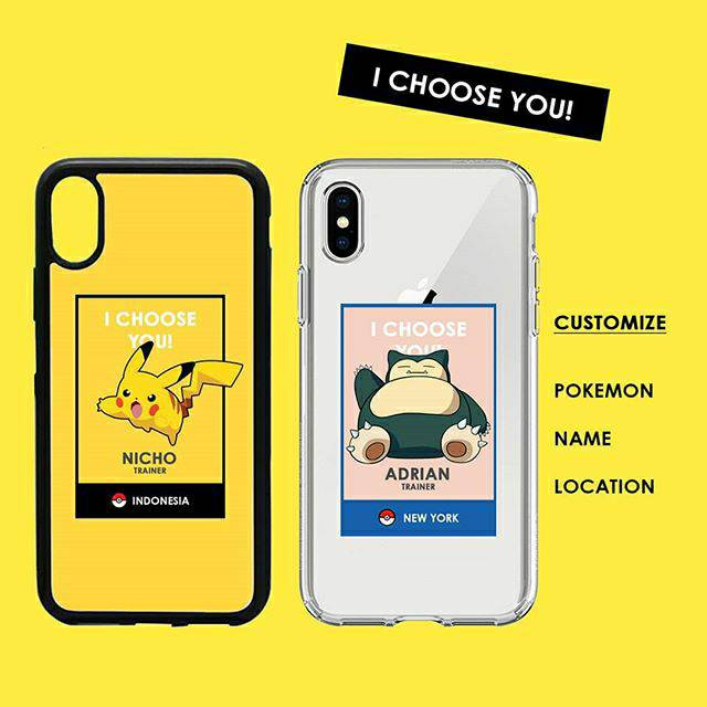 Softcase Pokemon Pikachu Iphone Samsung Oppo XIaomi Casetify Realme Vivo custom case