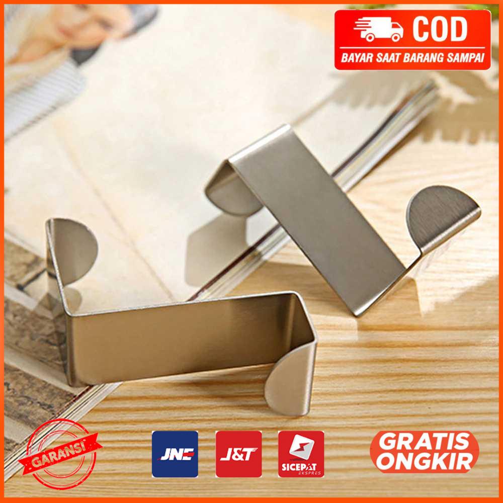 Gantungan Hook Cabinet Door Hanger Stainless Steel 2PCS