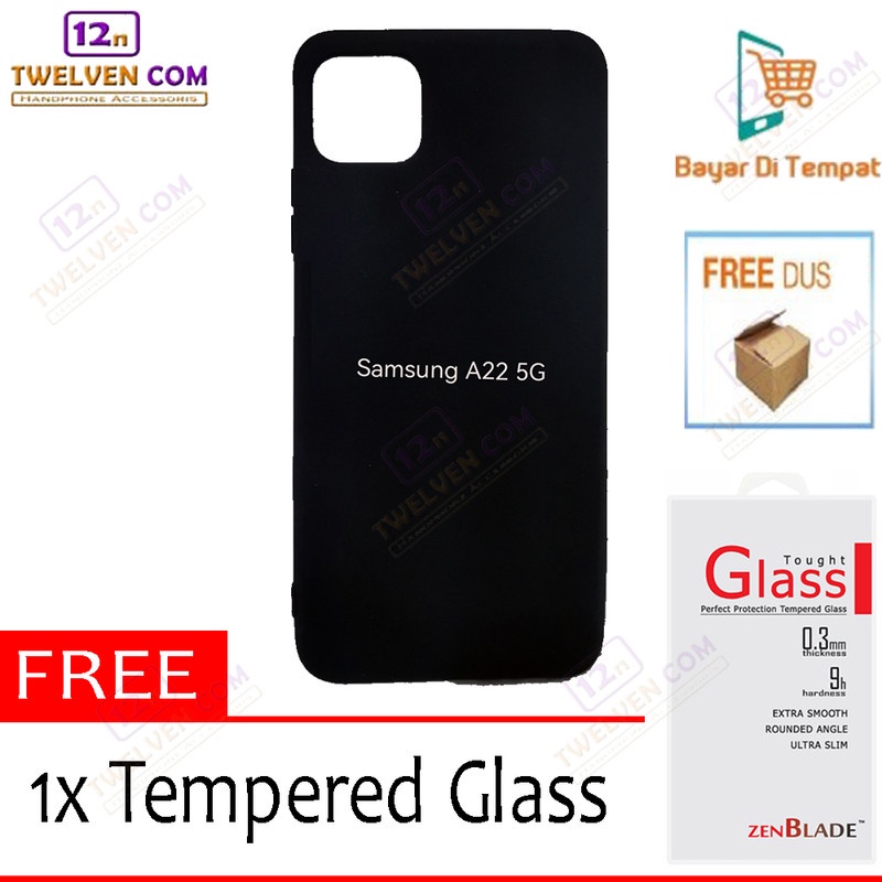 [FLASH SALE] Case Slim Matte Softcase Samsung A22 5G - Free Tempered Glass