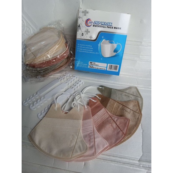 MASKER DUCKBIL JSP MIX WARNA ISI 50 PCS FRE KONEKTOR MASKER