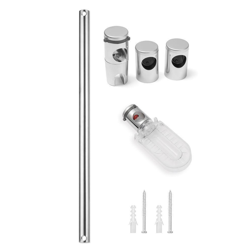 Populer Shower Slide Bar Stainless Steel Adjustable Pengangkat Pipa Kamar Mandi Kit Sabun Cuci Piring Spray Holder