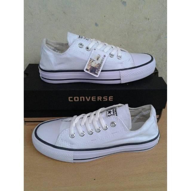 Sepatu Sneakers Casual Converse All Star Putih New Shoes Men's and Women's