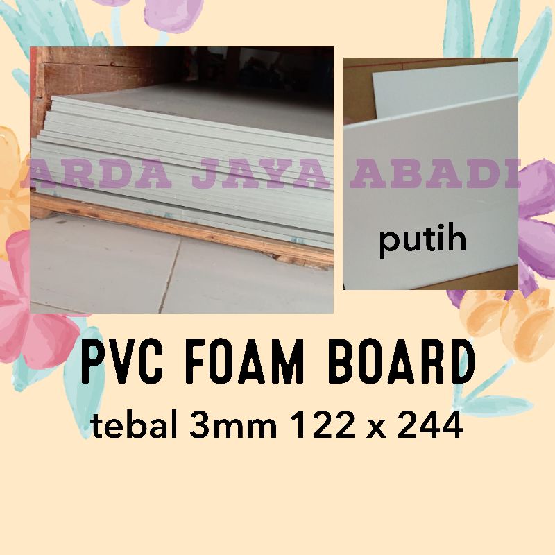 PVC Board 3 mm putih  122x244