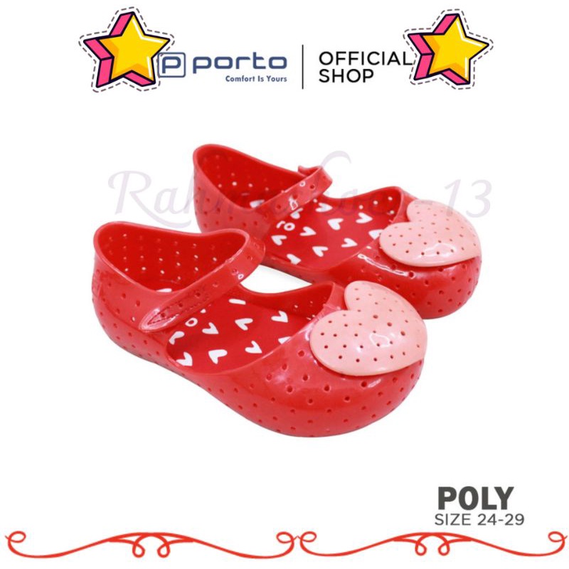 PORTO-SEPATU SANDAL SELOP ANAK PEREMPUAN SEPATU SANDAL KARET MOTIF