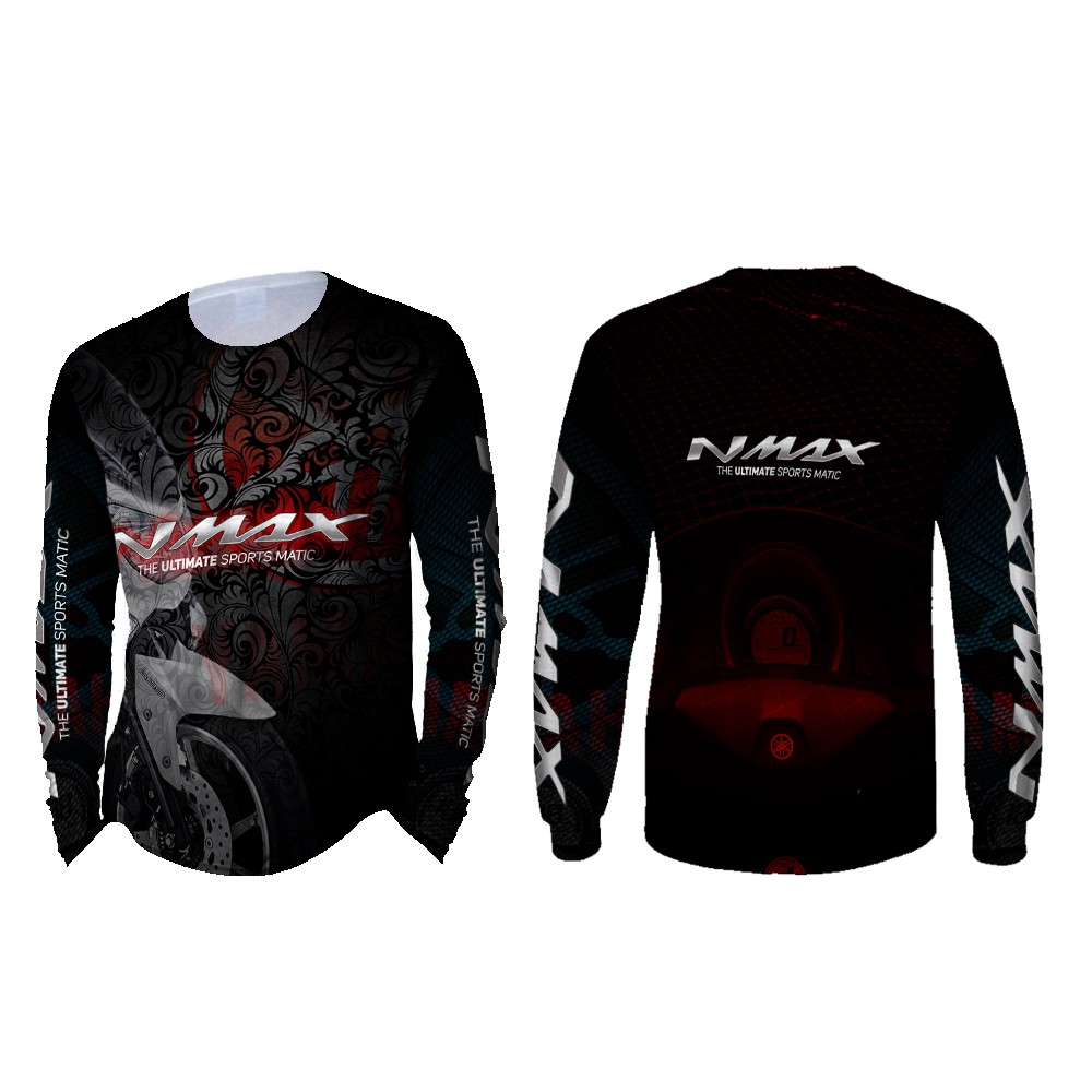 Kaos Pria Lengan Panjang NMAX 3D Full Print Sublimation 003