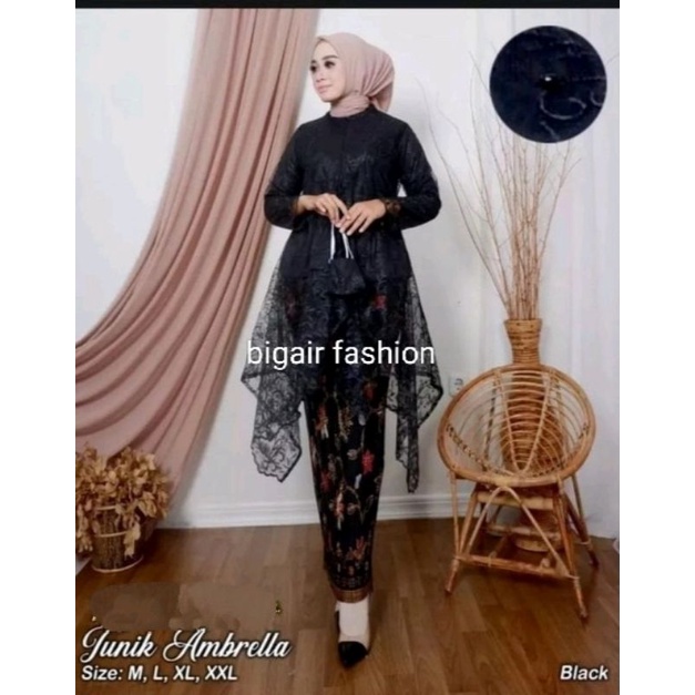 setelan kebaya tunik tille azalea/tunik tile busui/Kebaya Modern/Setelan Kebaya Brokat/Kebaya Couple/Kebaya Terbaru/kebaya wisuda kekinian by BA