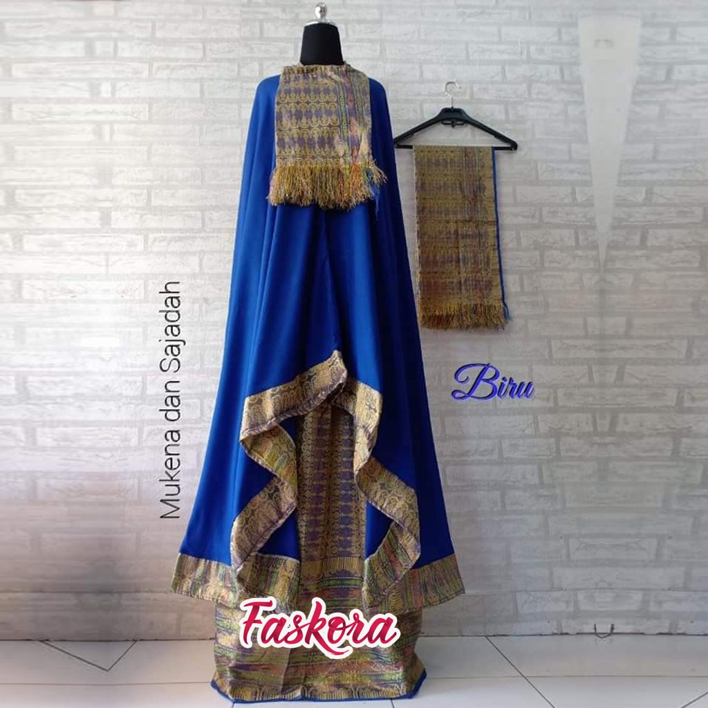 Mukena Songket Bali Jumbo / Mukena Bali Songket Jumbo / Mukena Dewasa Songket Sajadah