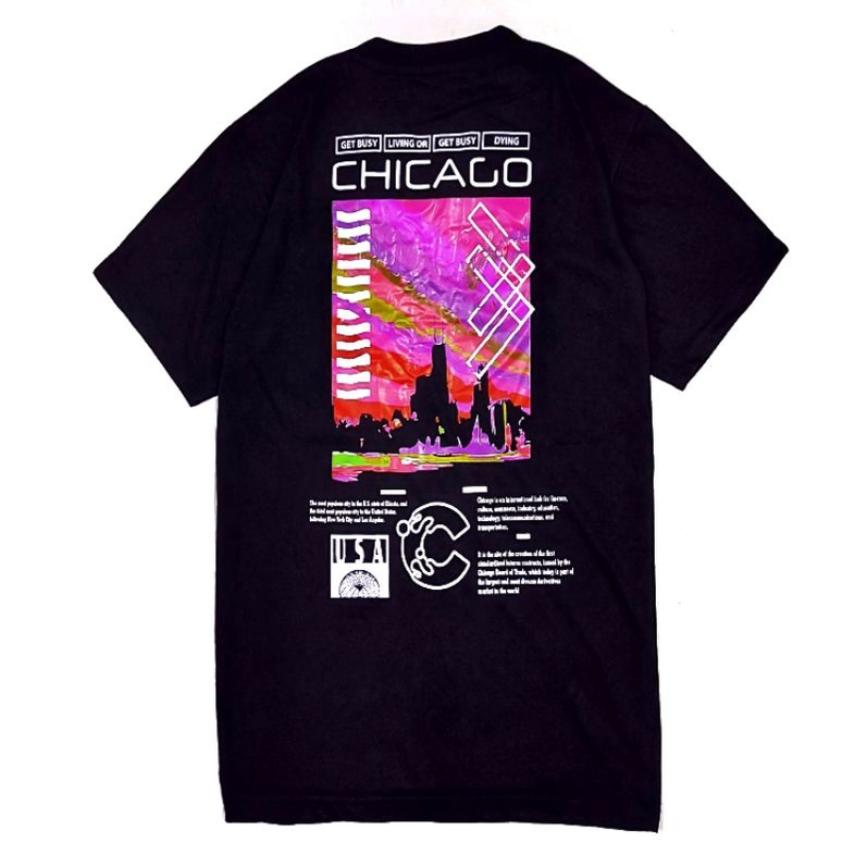 kaos pria/CHICAGO/kaos distro