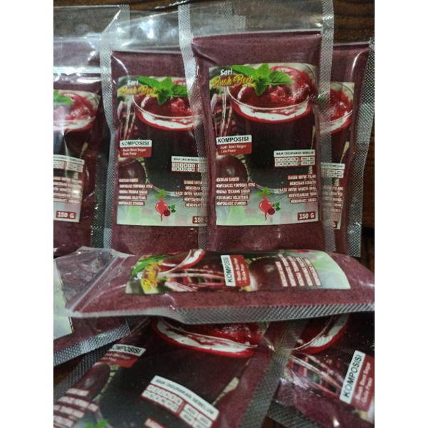 

BUBUK SERBUK POWDER BUAH BIT 150 GRAM / BUAH BEET + GULA SIAP MINUM