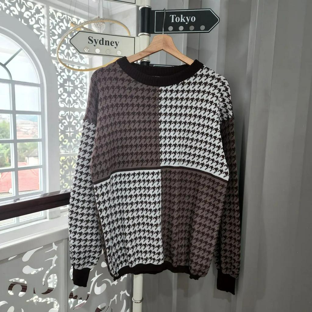 [CYC | COD] REALPICT | Outwear Sherina Sweet Rajut Sweater | Knit Outer Crop Wanita Balon Trendy Murah