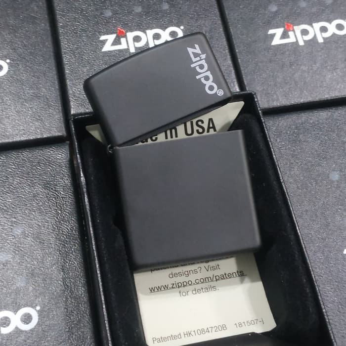 Korek Gas Zippo Matte Warna Hitam / ZIPPO ANTIK