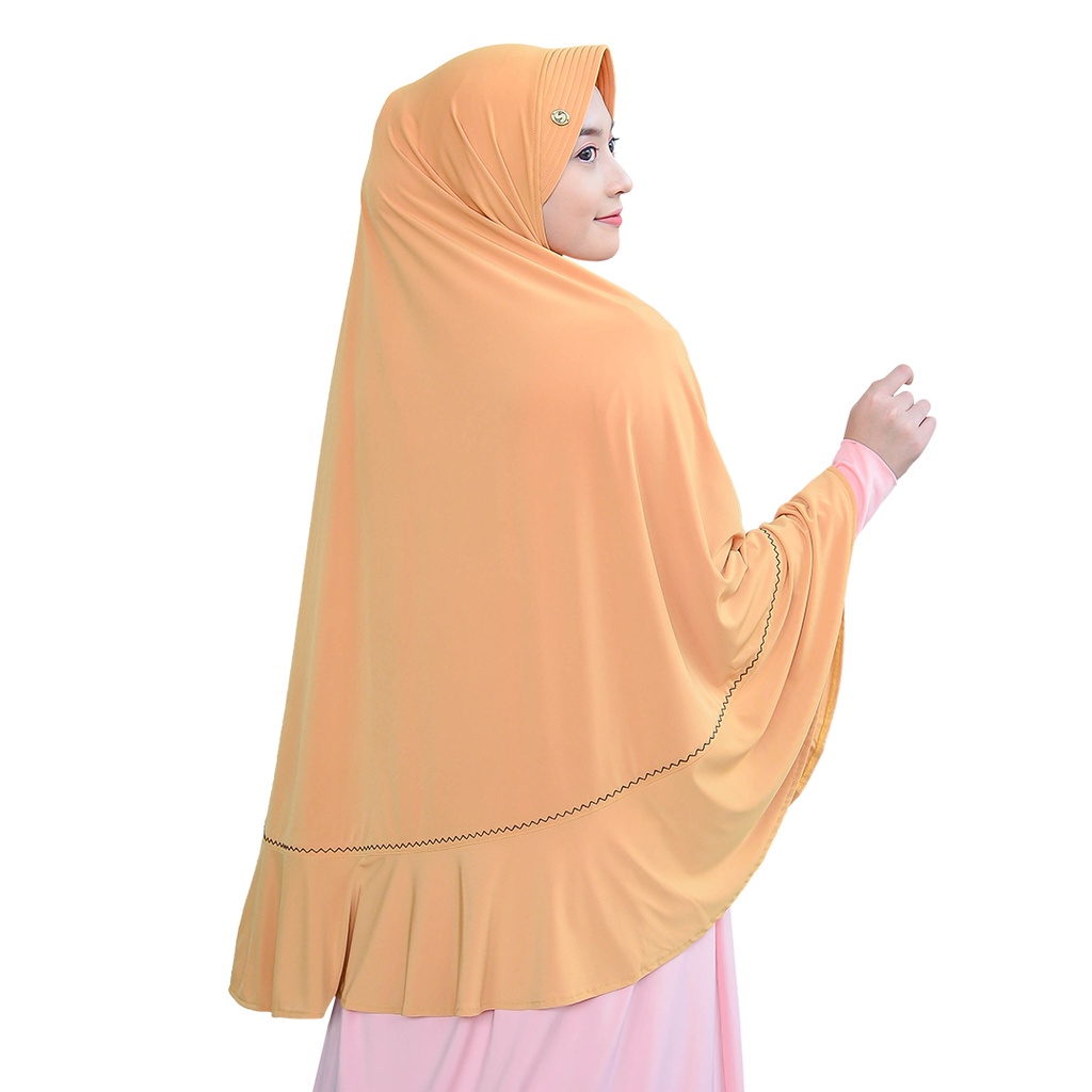 Hijab Khimar Instan Polos Hijab Bergo Kerudung Polos  Instan Pad | Jilbab Instan Syari Nafisa DEWINA