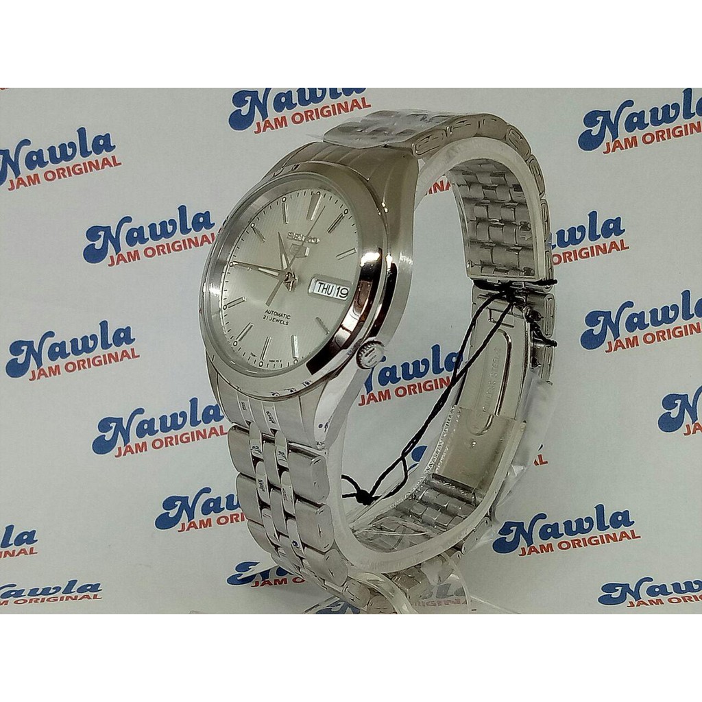 Seiko 5 SNKL15K1 Automatic Full Silver - Jam Tangan Pria SNKL15