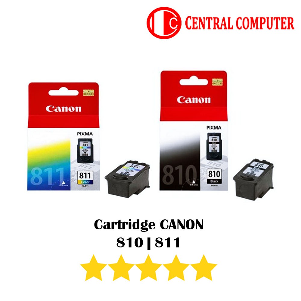 Cartridge CANON 810 (Black/Hitam) 811 (Color/Warna)