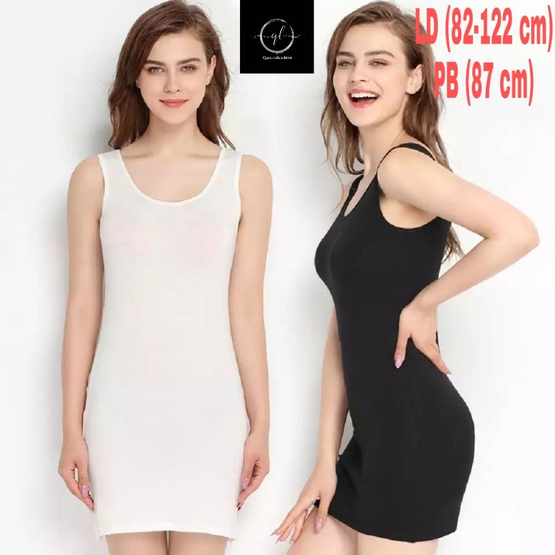 Dress Singlet / Terusan Dress / Tanktop Panjang Wanita