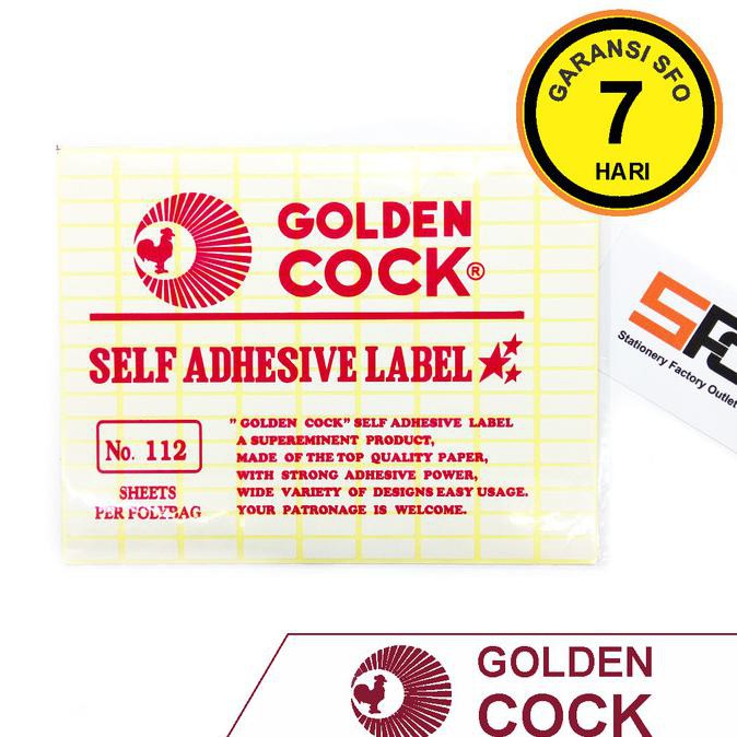 

Hanya Disini] Label Sticker Golden Cock 112 (8X20Mm)