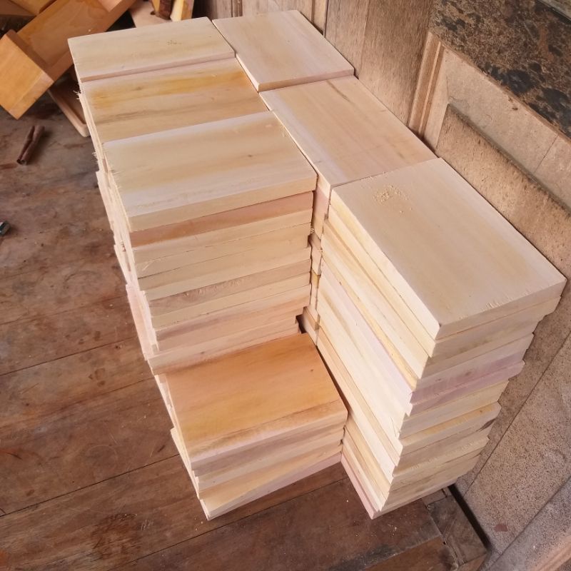 Papan kayu mahoni 20×12×2cm