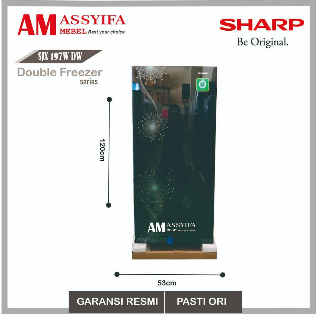 Kulkas Sharp 1 Pintu Double Freezer SJX 197 W DW
