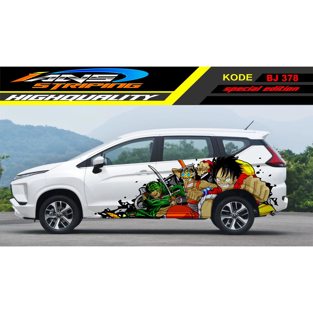 DECAL STICKER MOBIL XPANDER / STIKER MOBIL TERIOS INOVA, AVANZA / VARIASI STIKER MOBIL ONE PEACE