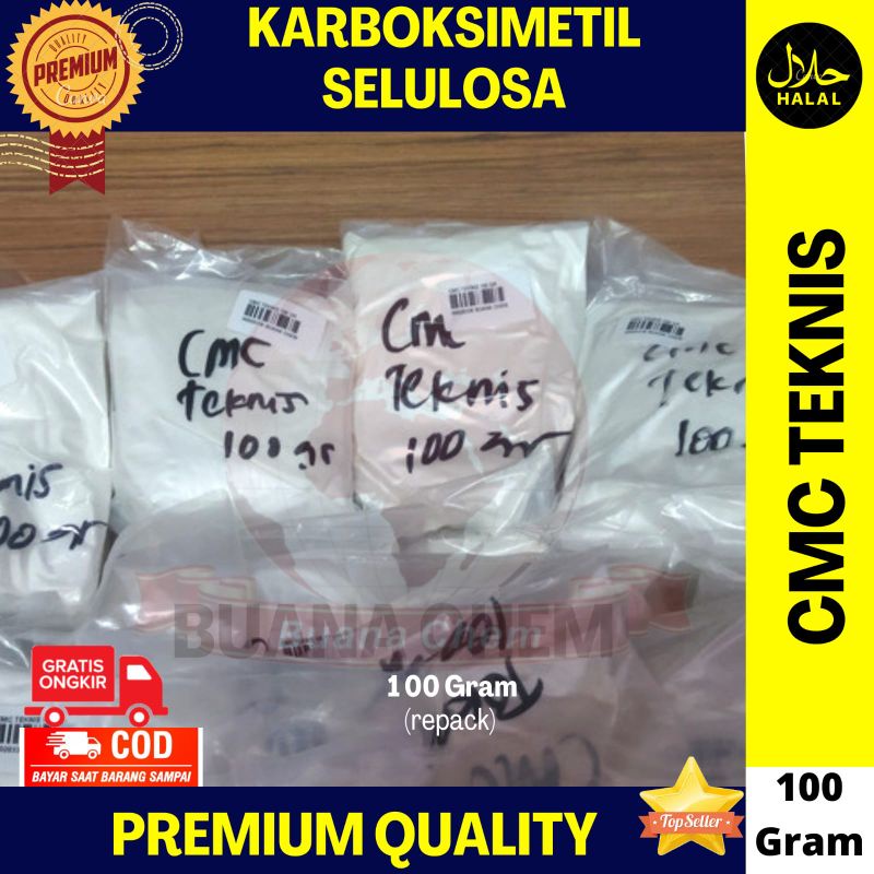 CMC 100 gr TEKNIS / Sodium Carboxmethylceluoes Teknis