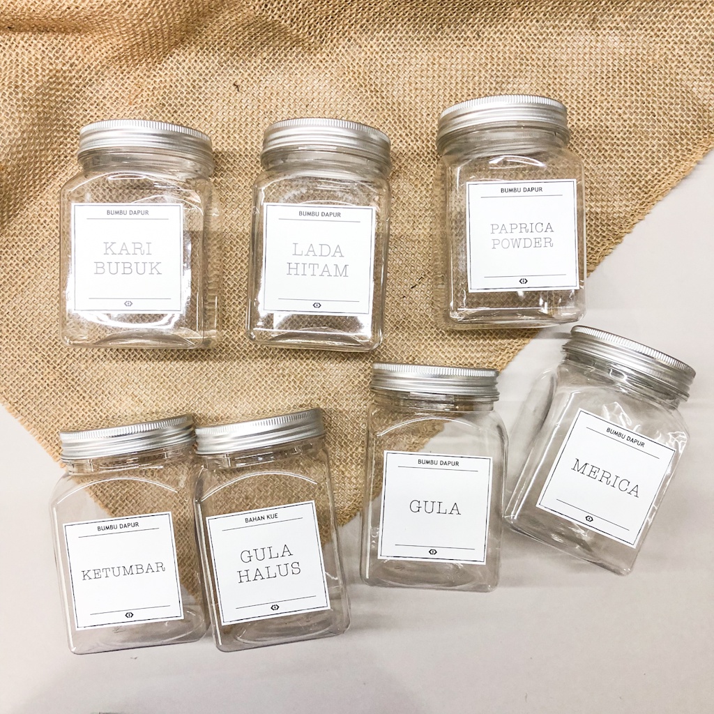 

Stiker KITCHEN Label COFFEE TEA 5x5cm Waterproof Ready Stock iRa.Pack