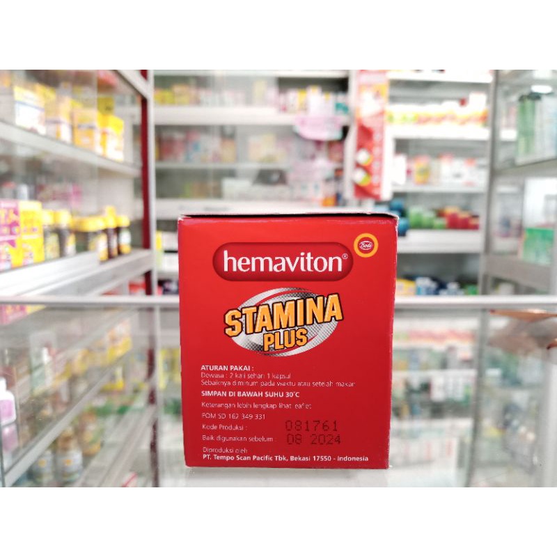 HEMAVITON STAMINA PLUS 1 STRIP @5 Kapsul