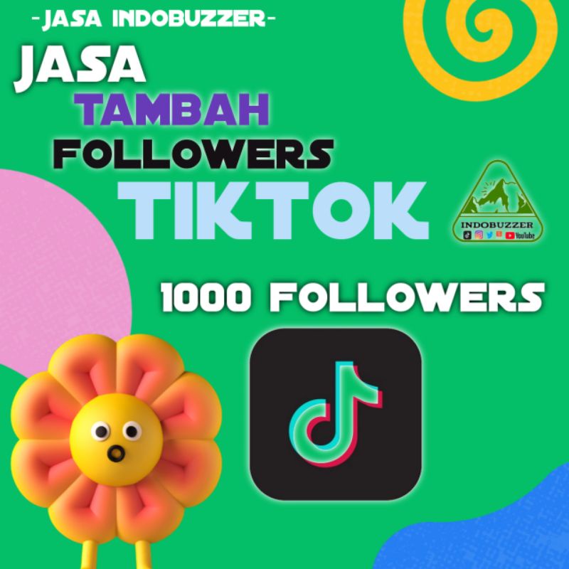 Tambah jasa Followers Tiktok 1000 followers