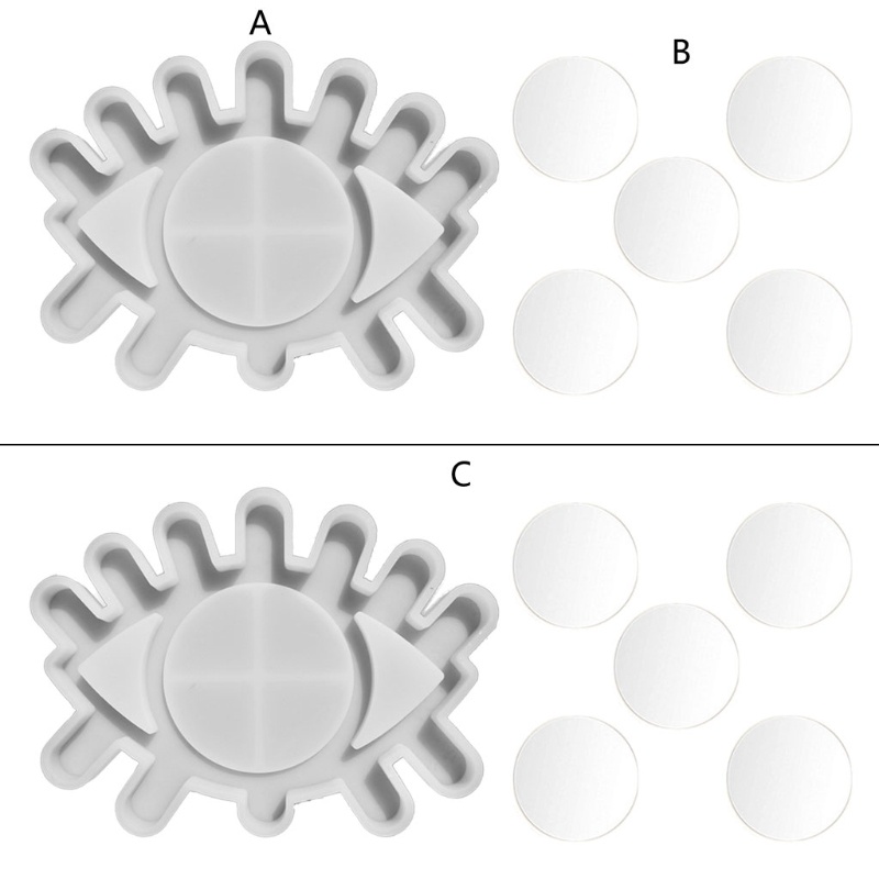 Siy Cetakan Cermin Makeup Diy Bentuk Mata Besar Bahan Silikon Untuk Dekorasi Rumah