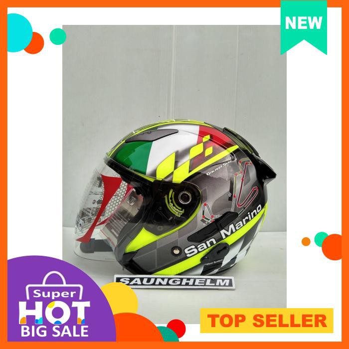 Helm Kyt Galaxy Slide Gp Race Circuit San Marino